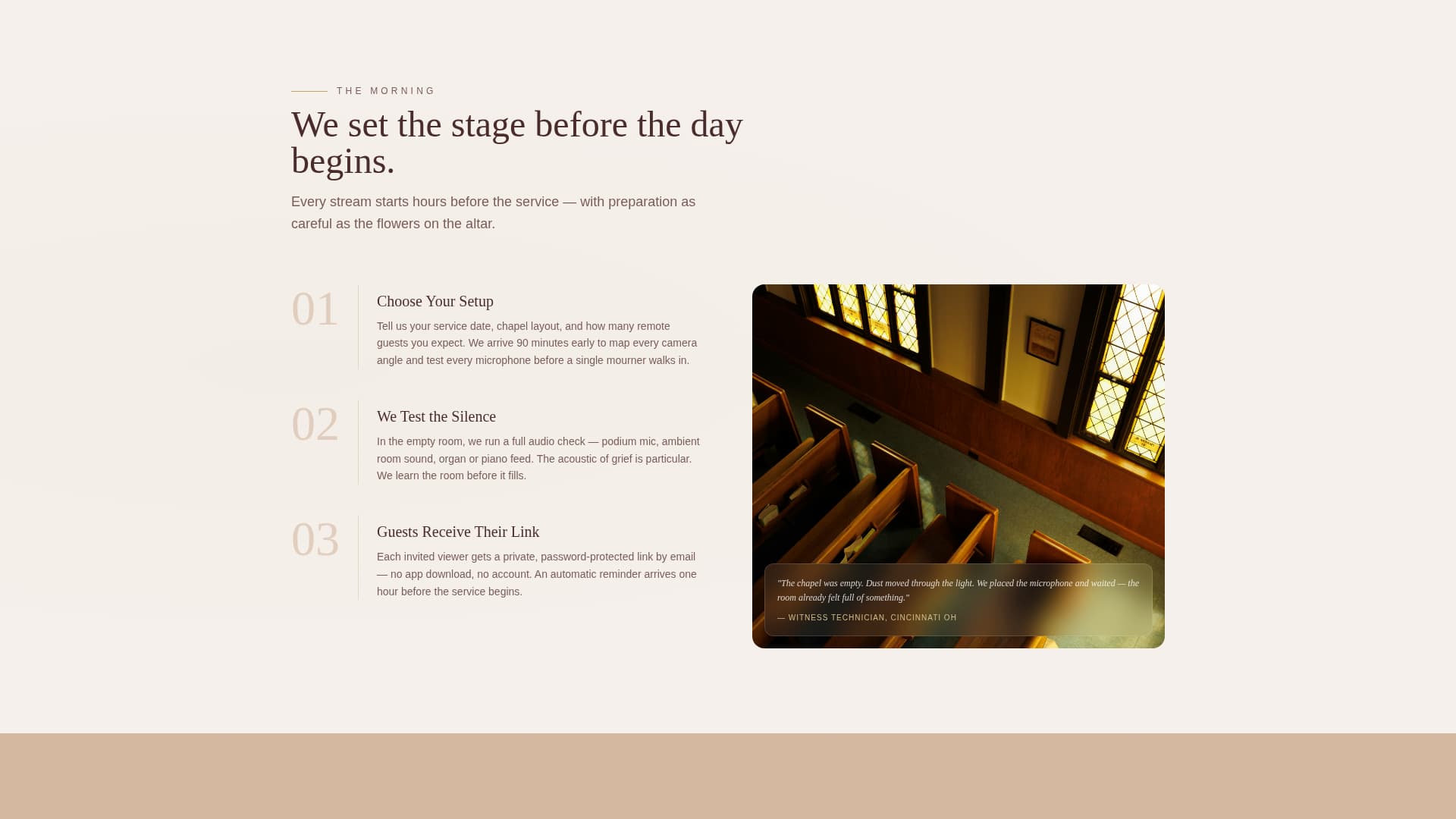 Witness - Heartfelt Memorial Landing Page Template
