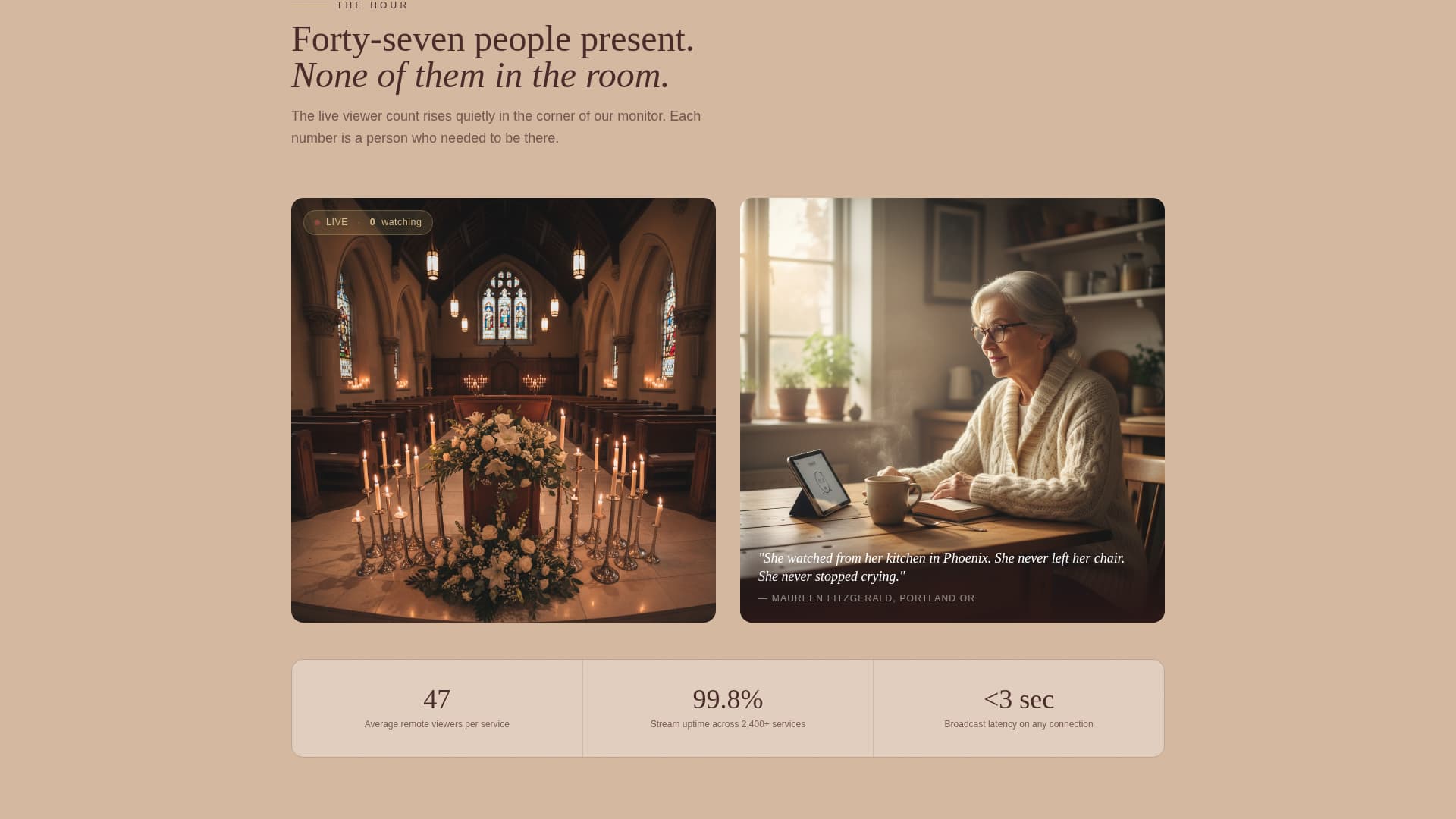 Witness - Heartfelt Memorial Landing Page Template