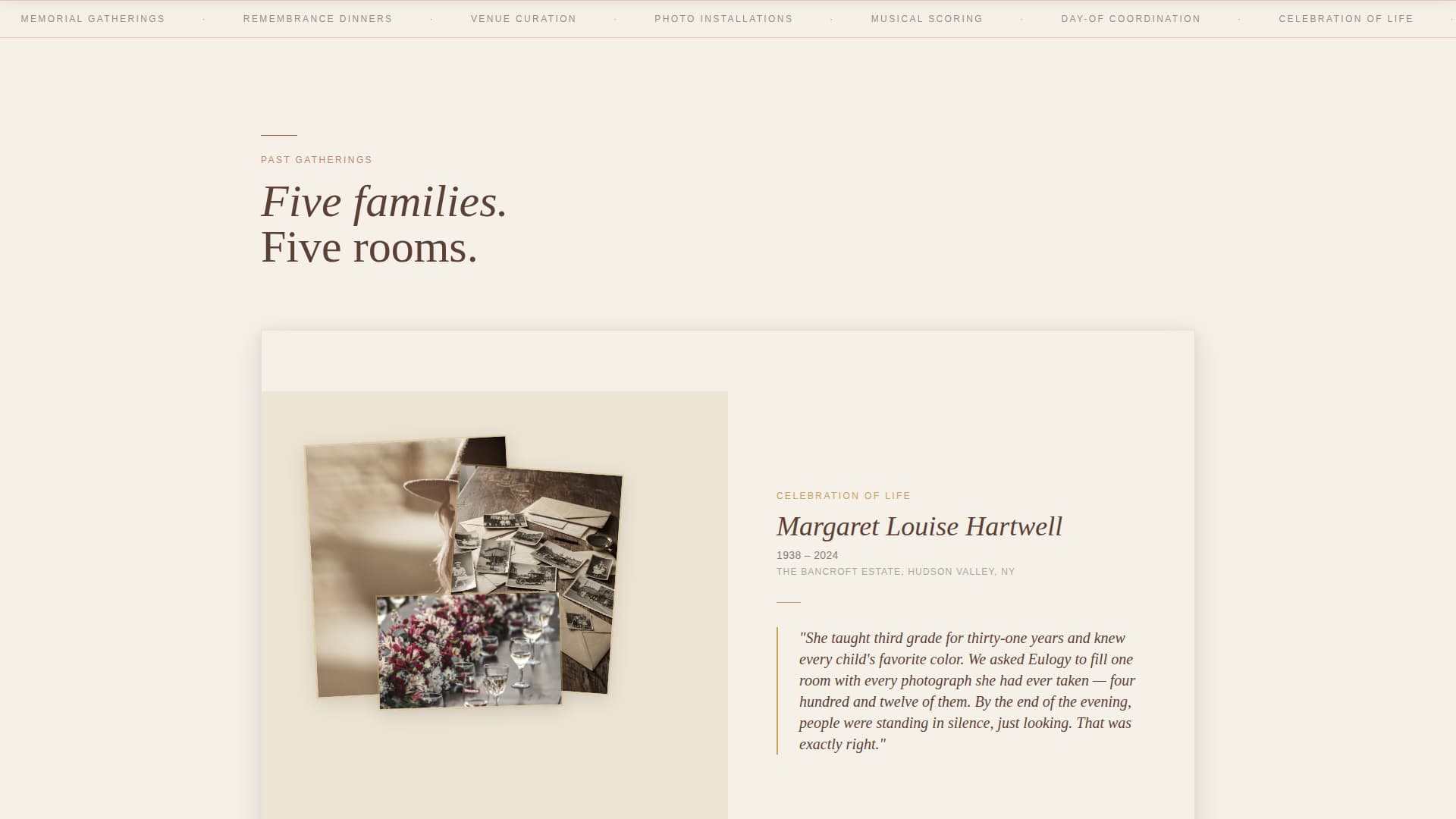 Eulogy - Heartfelt Memorial Landing Page Template