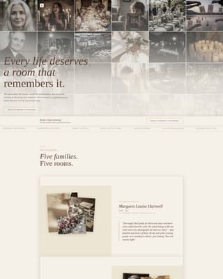Memorial Event Professional Website Template
