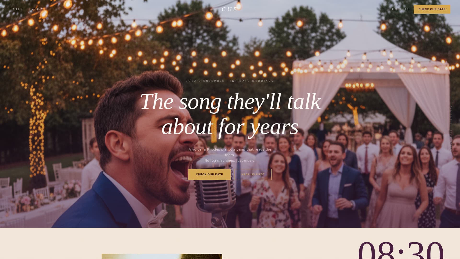 Minimalist - Modern Wedding Landing Page Template