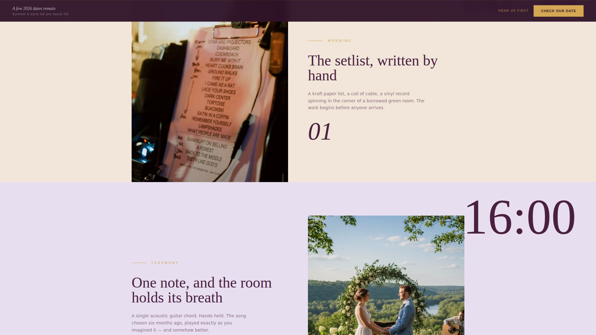 Minimalist - Modern Wedding Landing Page Template