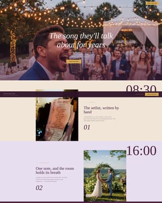 Minimalist Wedding Professional Website Template