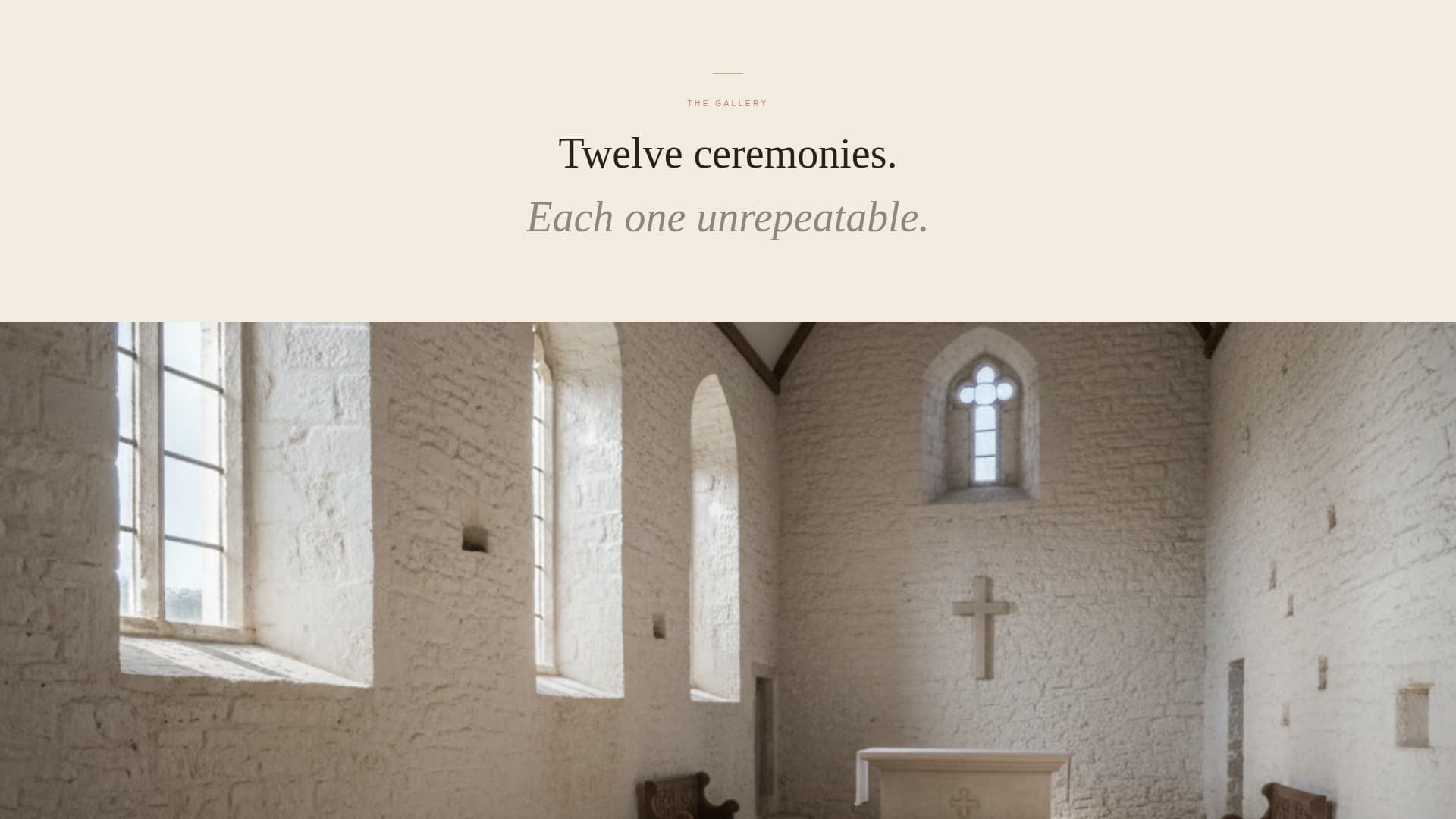 Union — Bridal Ceremony Landing Page Template