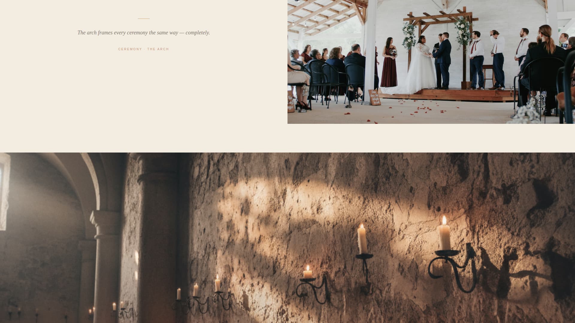 Union — Bridal Ceremony Landing Page Template