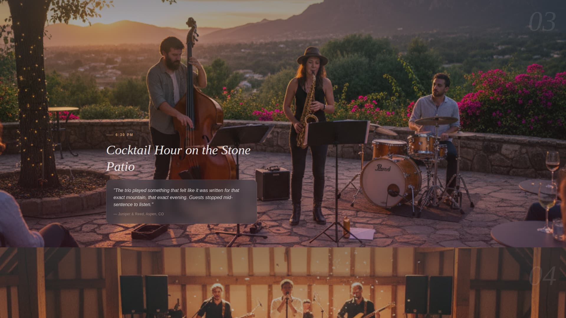 Encore - Immersive Mountain Wedding Landing Page Template