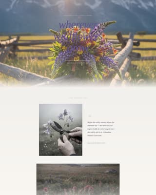 Blossom — Captivating Flower Design Landing Page Template