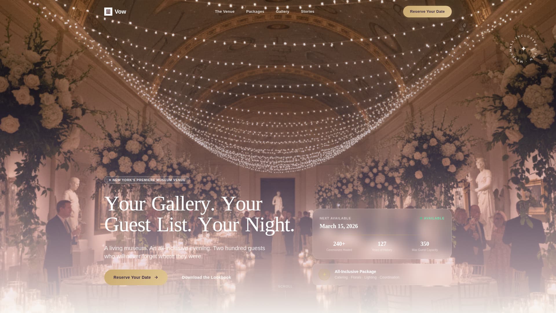 Museum - High Converting Wedding Landing Page Template