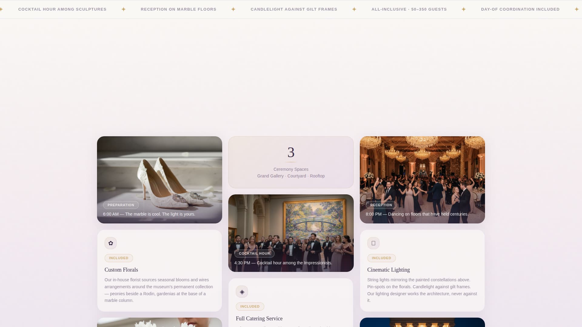 Museum - High Converting Wedding Landing Page Template