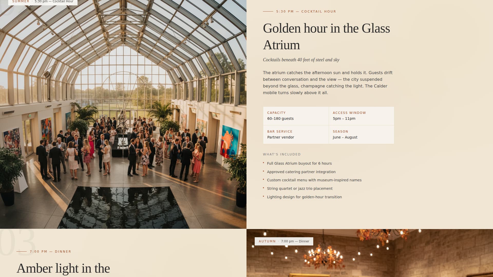 Curate - Luxe Museum Wedding Landing Page Template