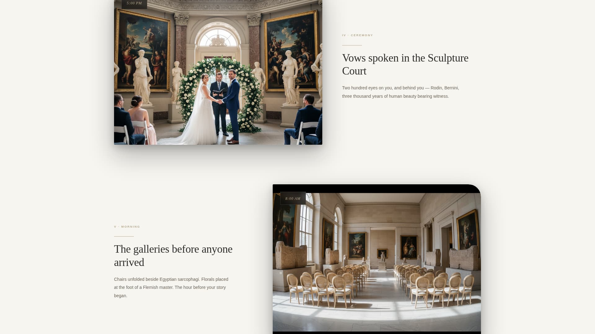 Museum - Premium Wedding Landing Page Template