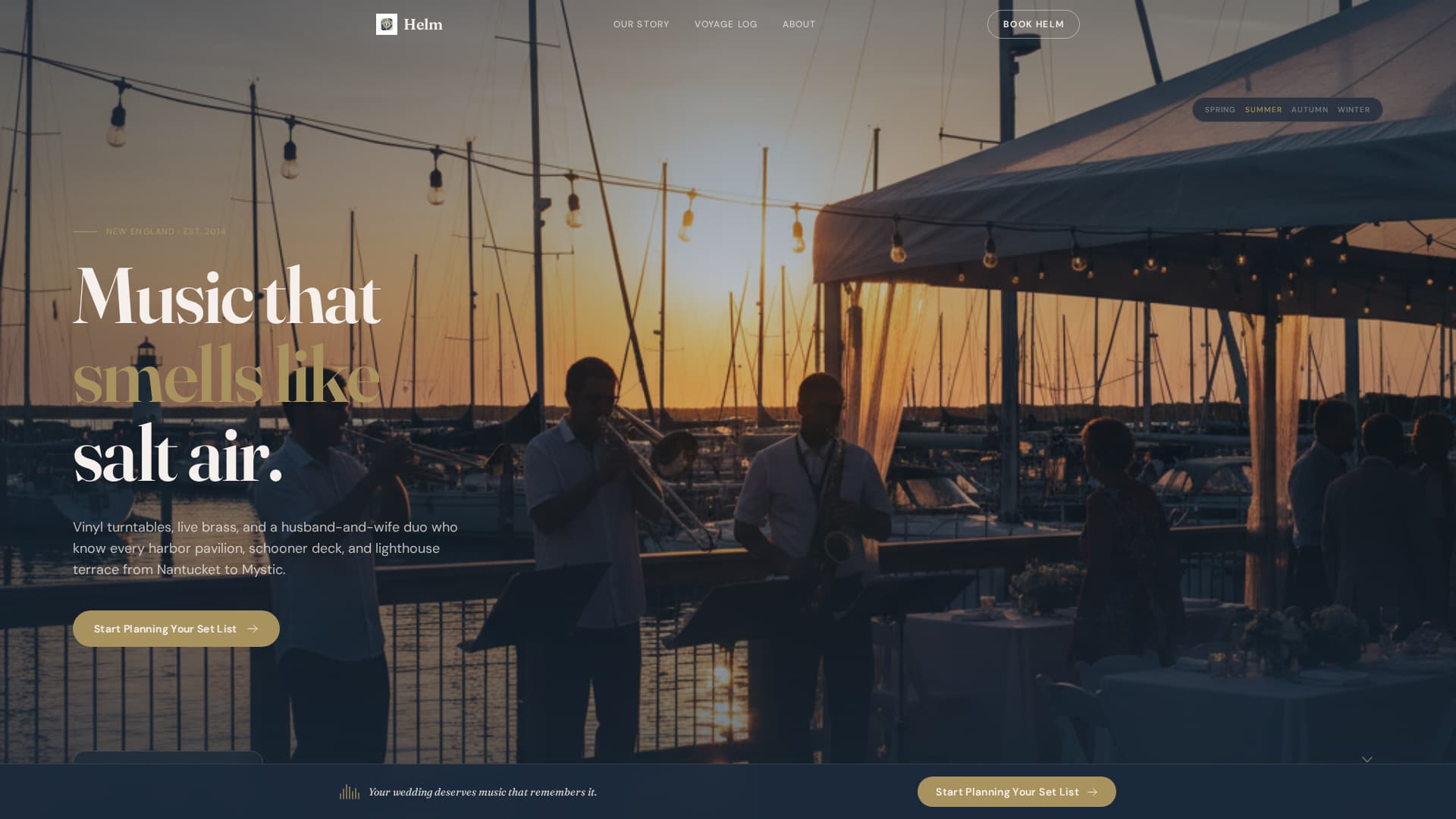 Helm - Timeless Nautical Landing Page Template