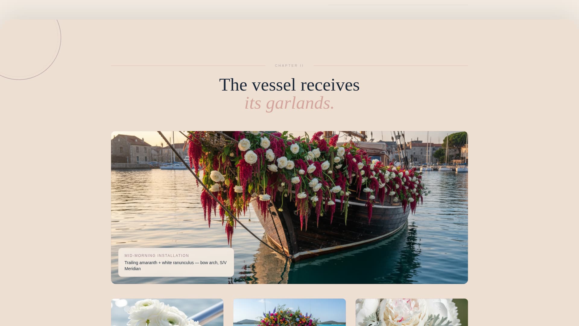 Moorings - Elegant Florist Landing Page Template