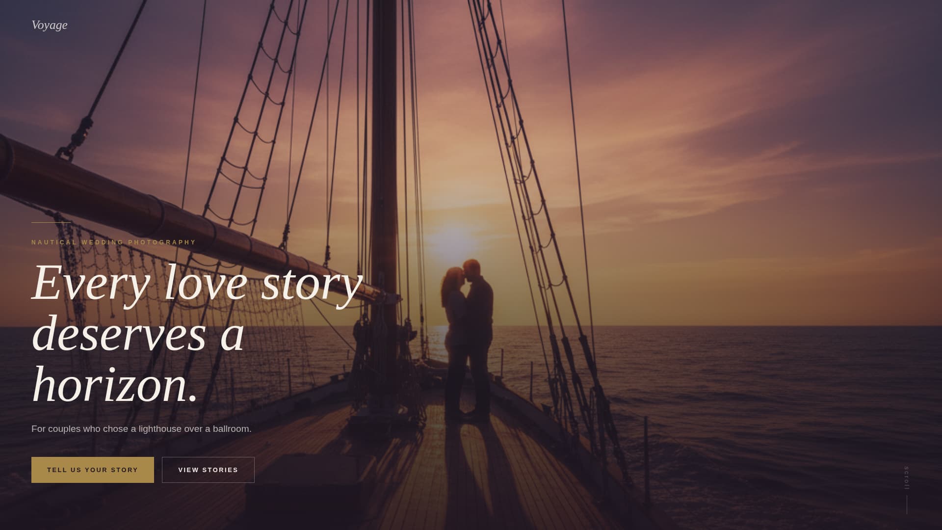 Voyage - Timeless Nautical Landing Page Template
