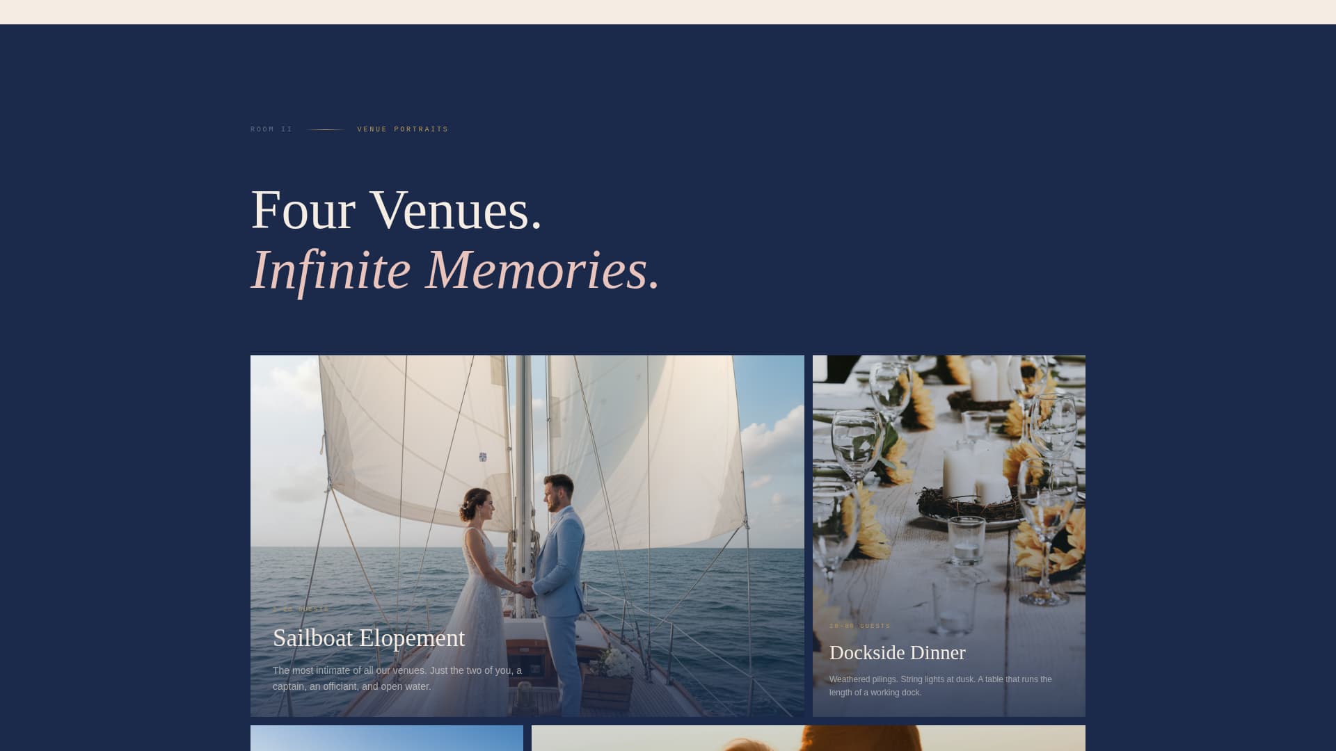 Moorings - Romantic Nautical Landing Page Template