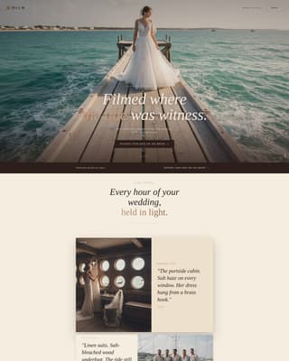 Nautical Wedding Advanced Professional Website Template