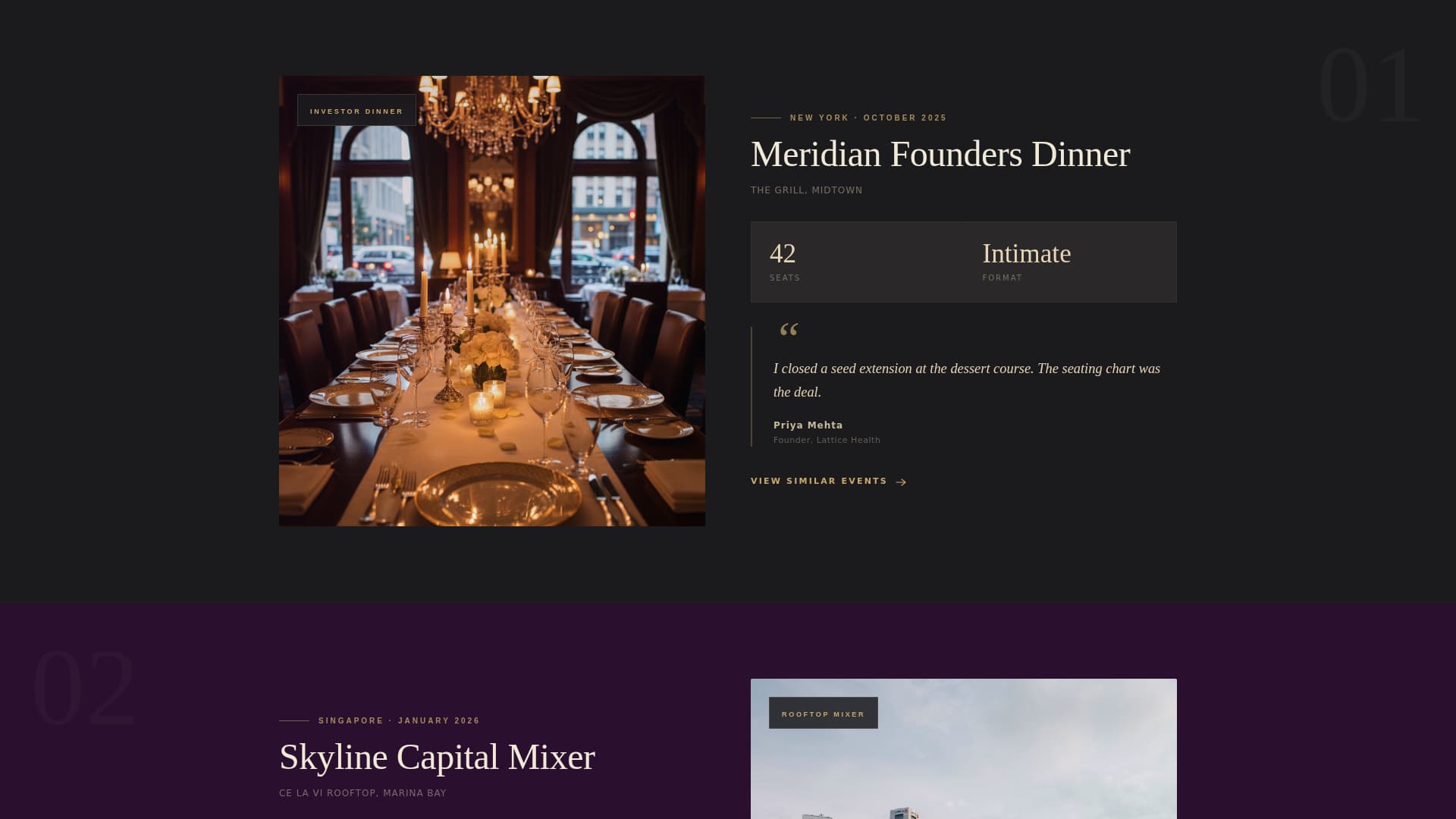 Connect - Luxe Networking Landing Page Template
