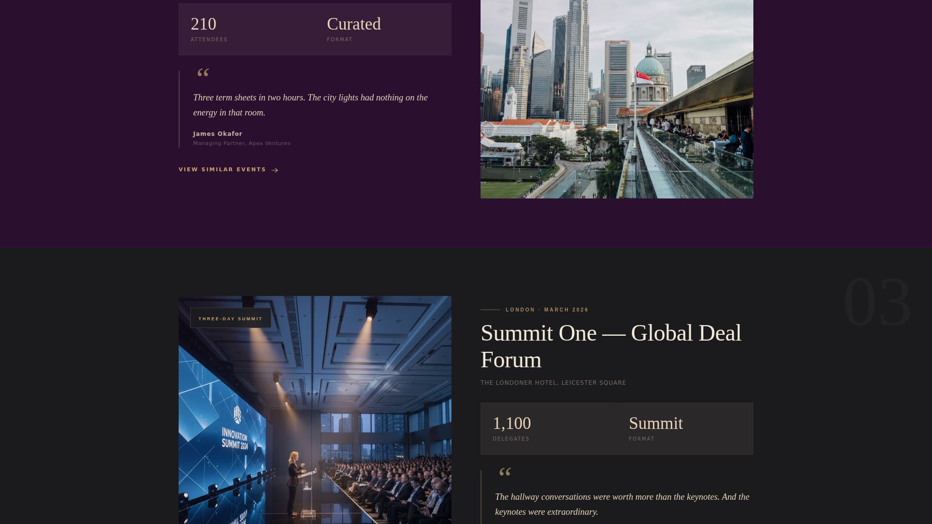 Connect - Luxe Networking Landing Page Template