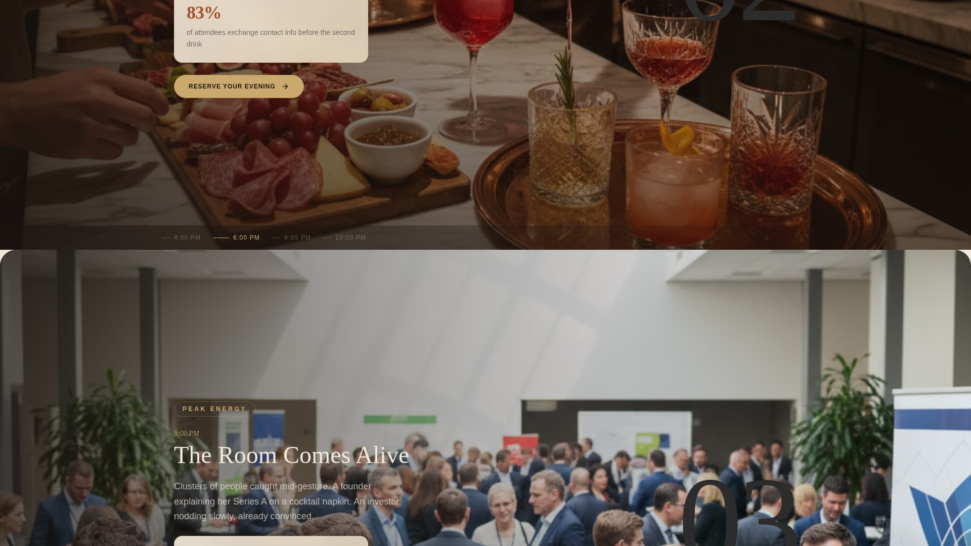 Mingle - Luxe Networking Landing Page Template