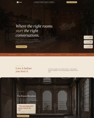 Networking Event Booking Website Template