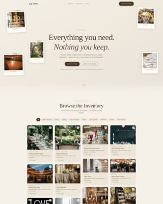 Photo Booth & Party Rental Booking Website Template