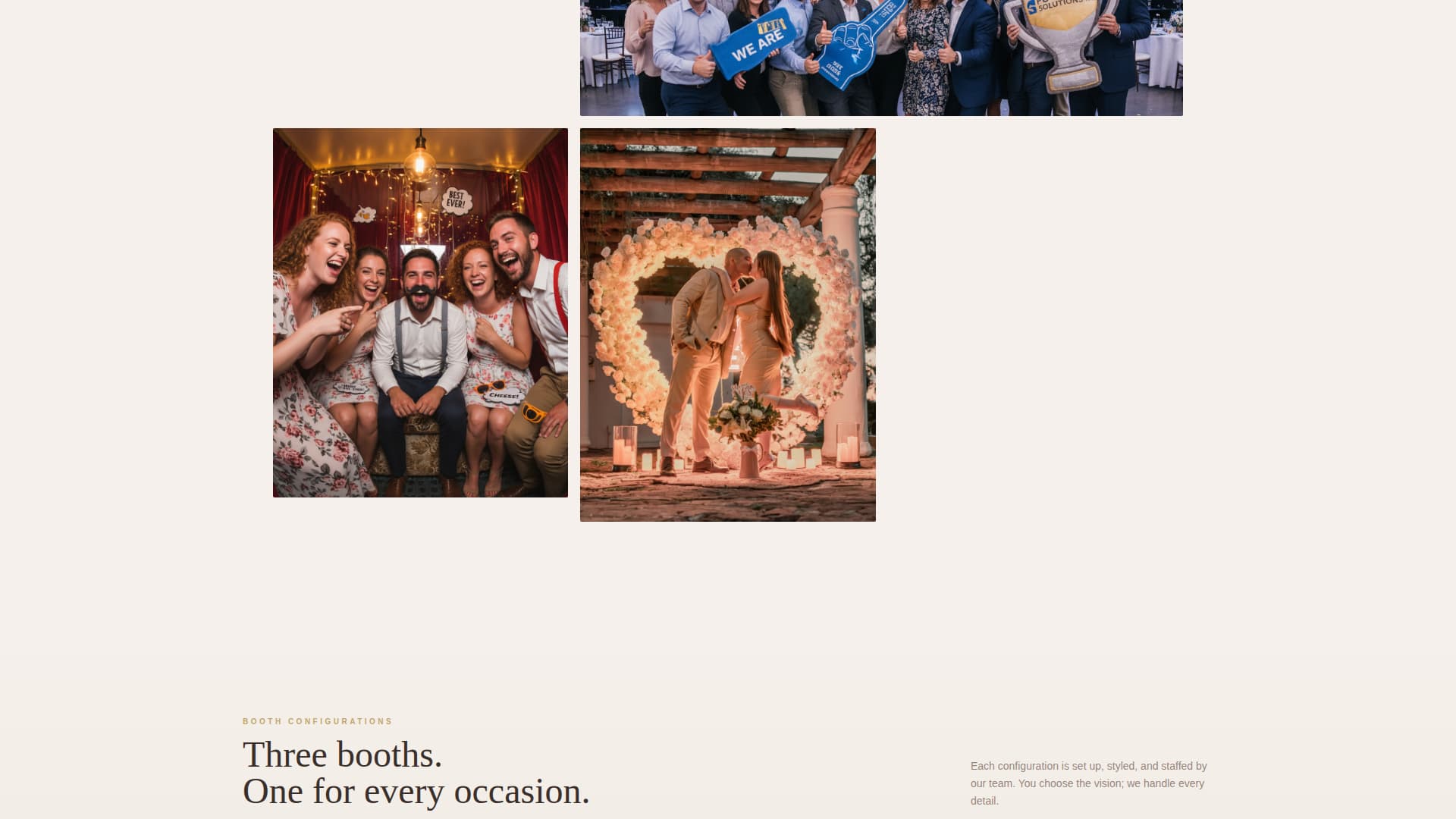 Booth - Timeless Photo Booth Landing Page Template