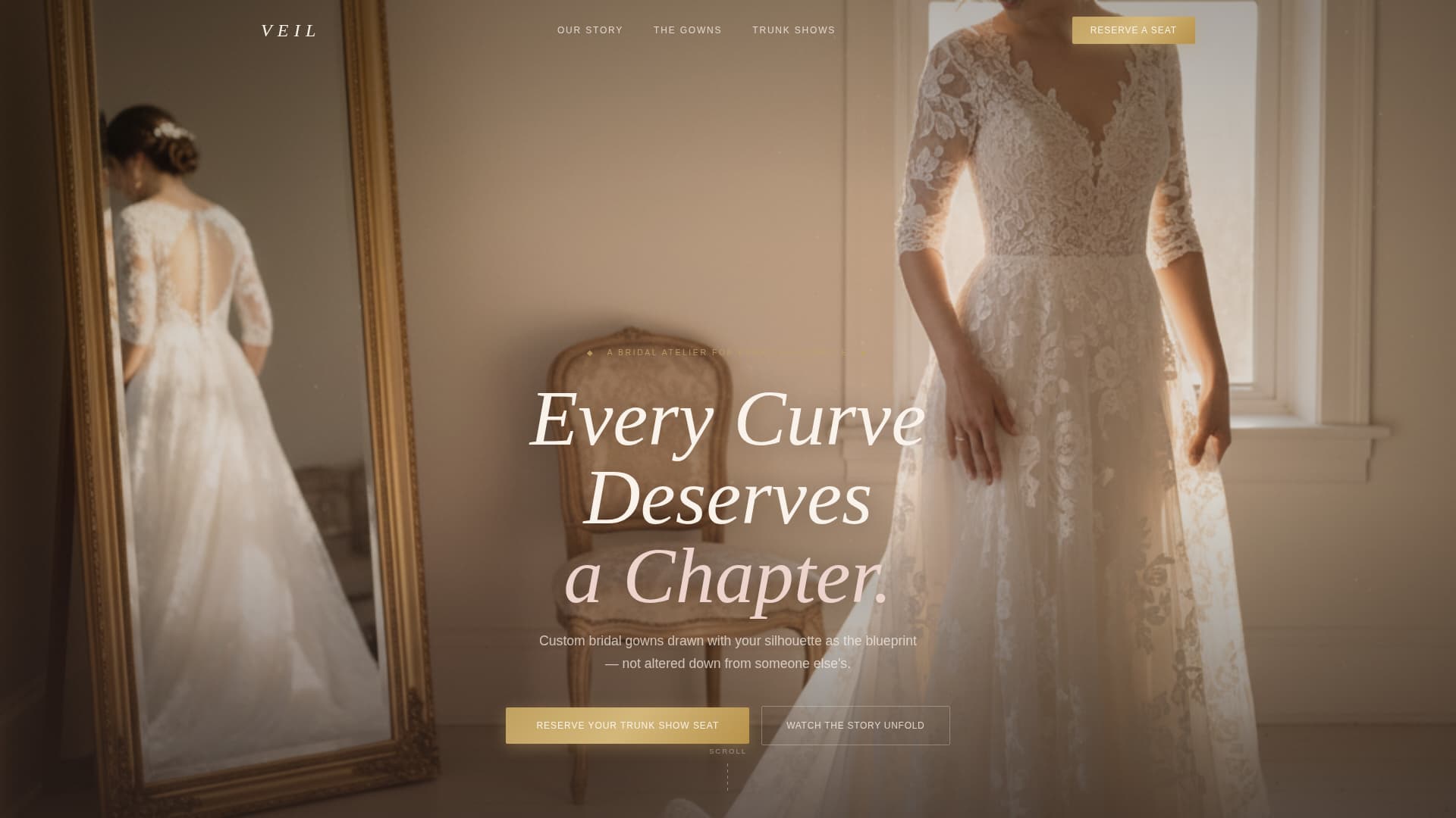 Veil - Enchanting Bridal Landing Page Template