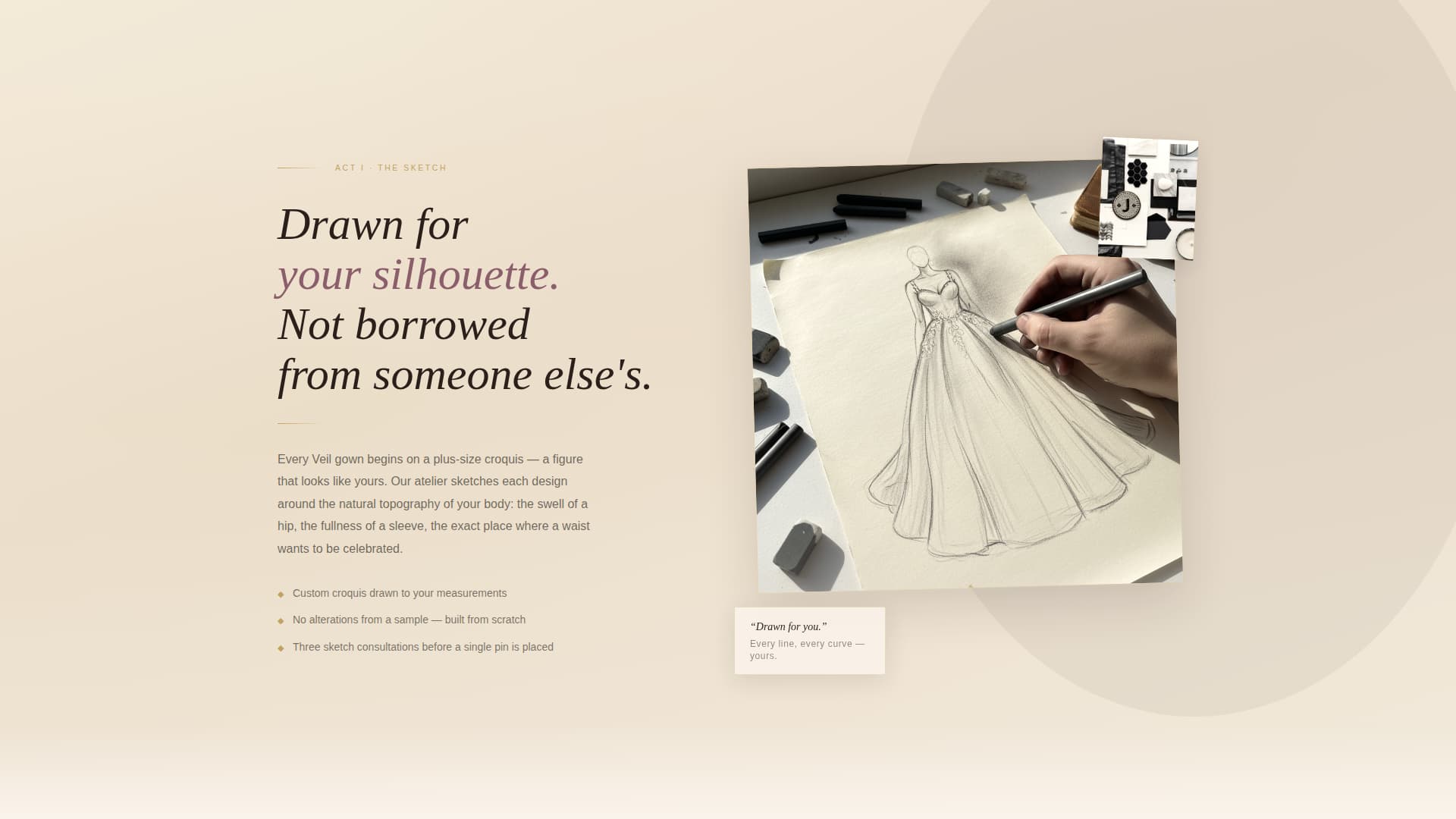 Veil - Enchanting Bridal Landing Page Template