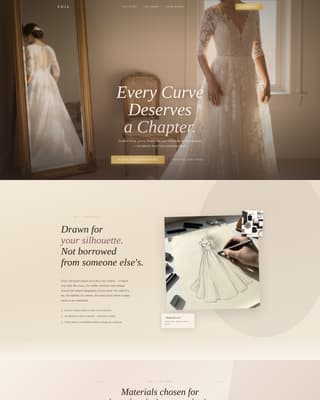 Bridal Wear & Rentals Professional Website Template