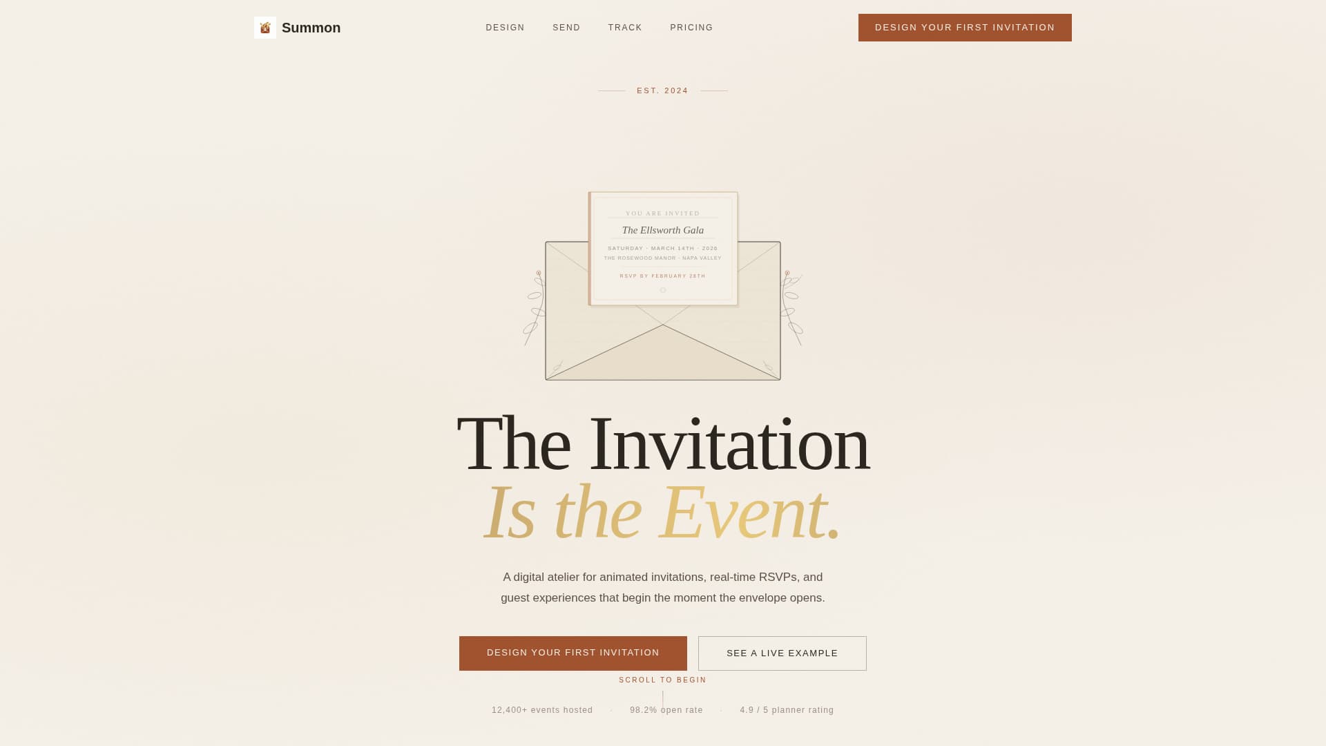 Summon - Elegant RSVP Landing Page Template