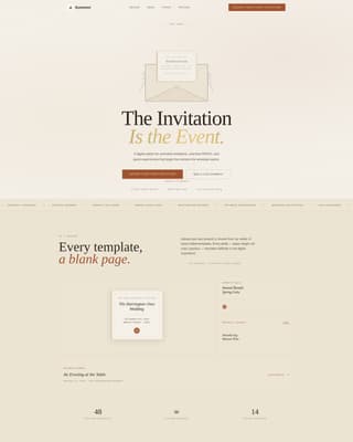 Summon - Elegant RSVP Landing Page Template