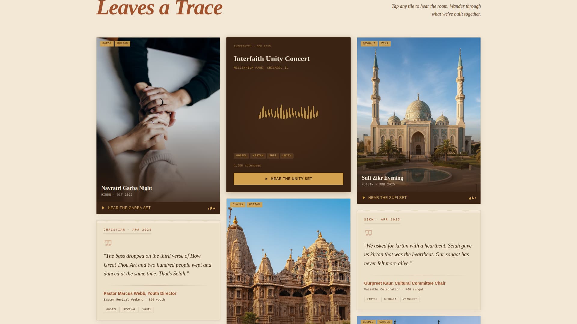Selah - Sacred Religiousevent Landing Page Template