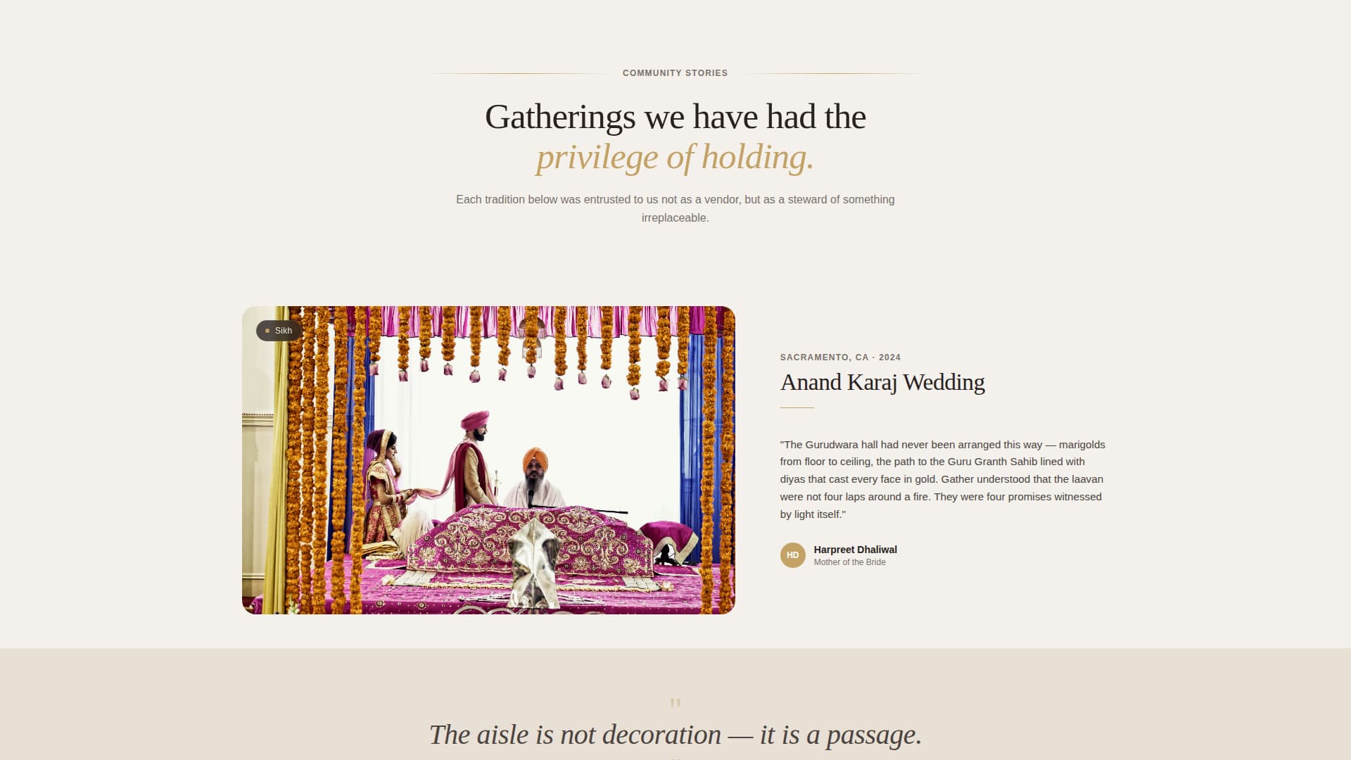 Gather - Sacred Religious Landing Page Template