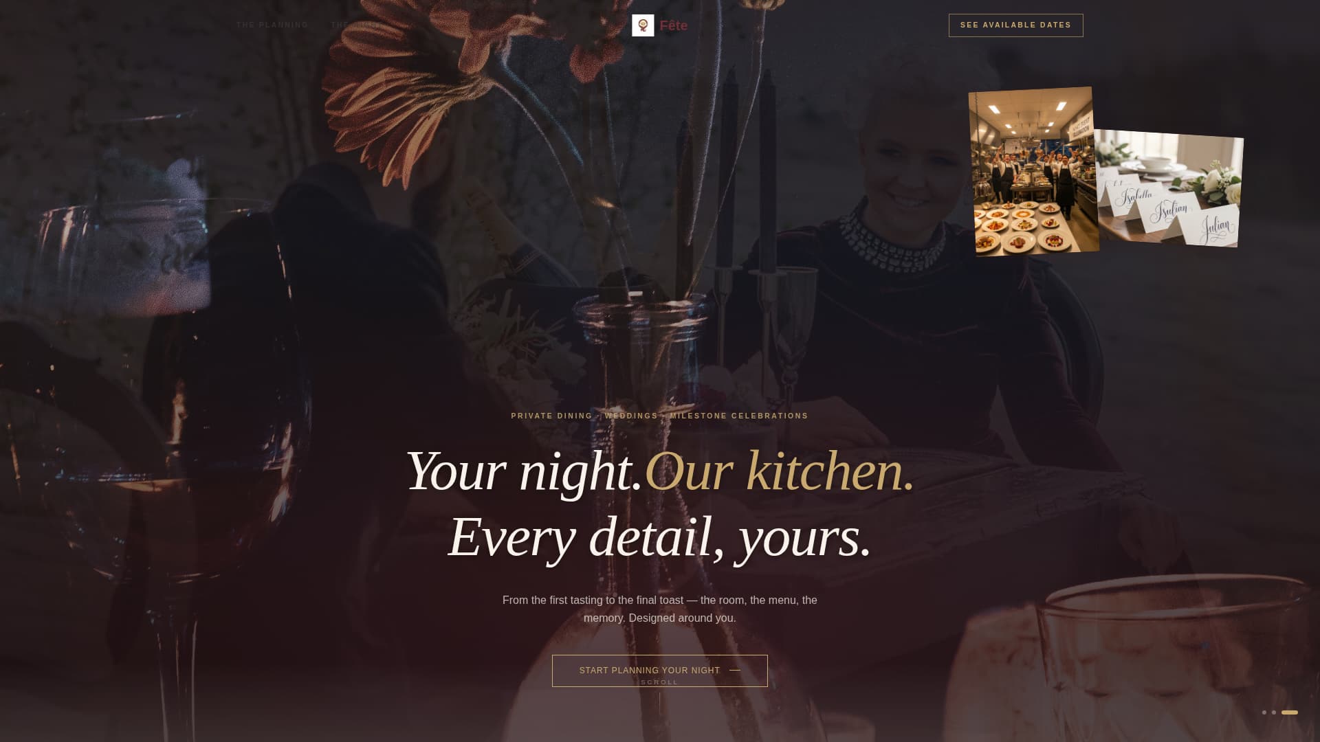 FTE - Intimate Wedding Venue Landing Page Template