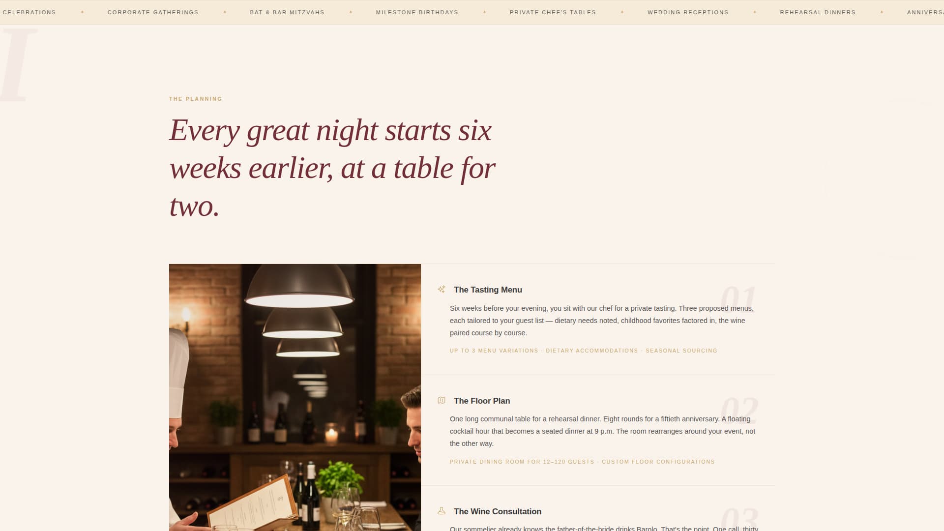 FTE - Intimate Wedding Venue Landing Page Template