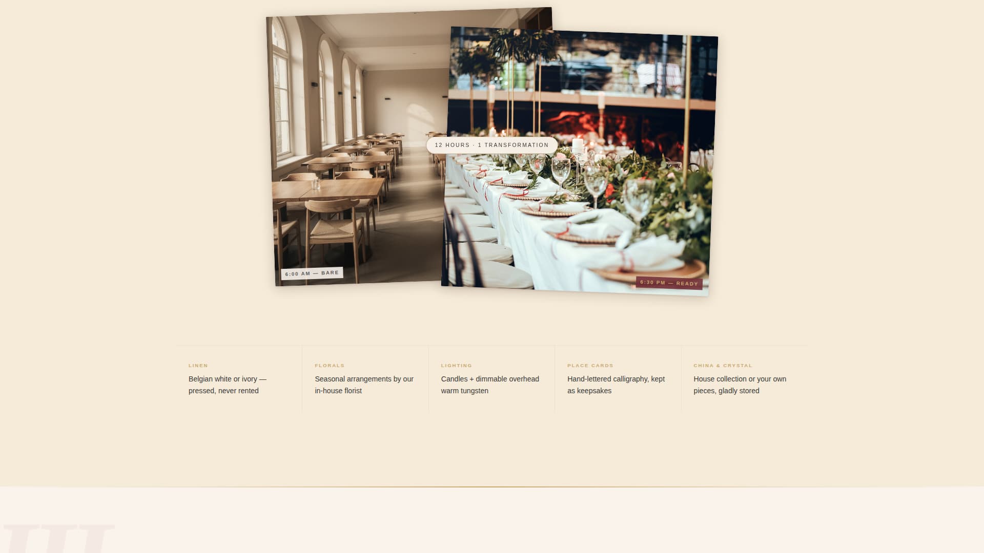FTE - Intimate Wedding Venue Landing Page Template