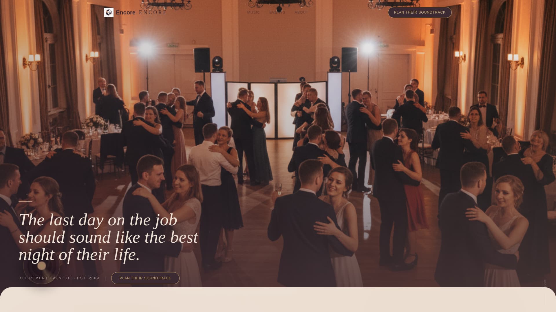 Encore - Elegant Retirement Landing Page Template