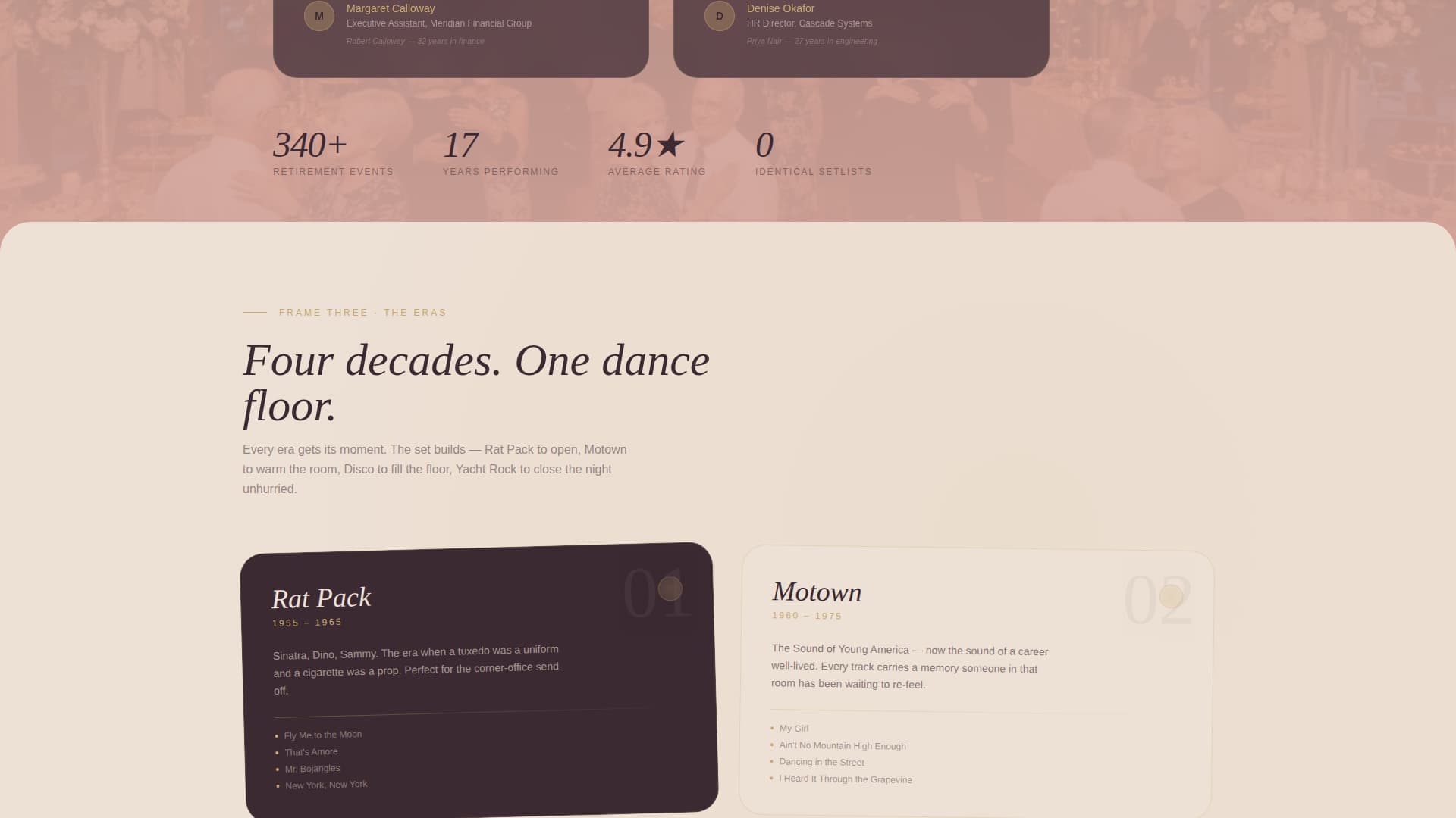 Encore - Elegant Retirement Landing Page Template