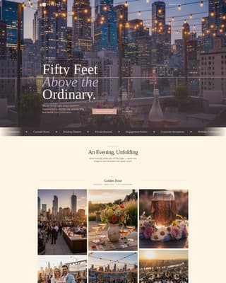 Wedding Venue Specialist Booking Website Template