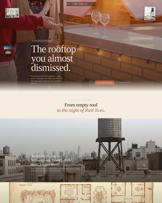Rooftop Wedding Professional Website Template