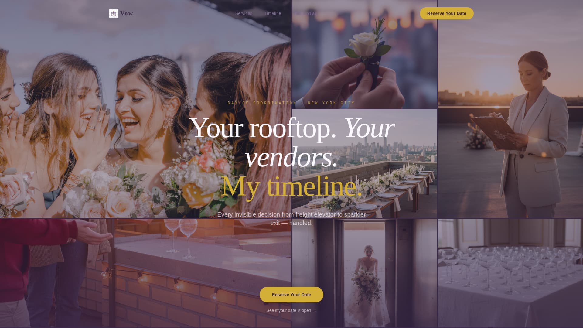 I Do — Wedding Planning Landing Page Template