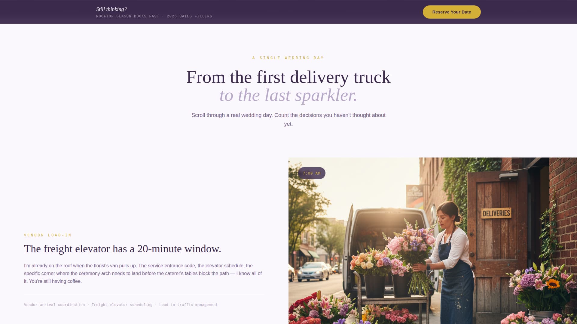 I Do — Wedding Planning Landing Page Template