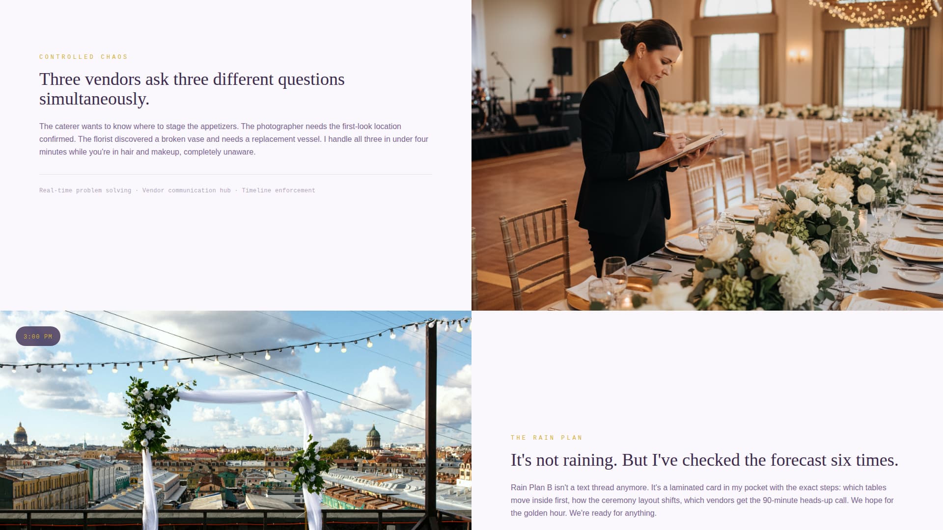 I Do — Wedding Planning Landing Page Template