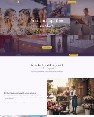 I Do — Wedding Planning Landing Page Template
