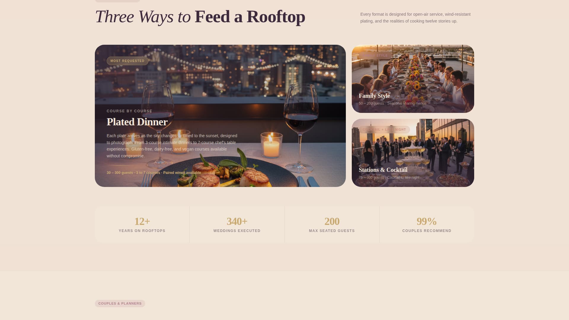 Skyline - Elegant Catering Landing Page Template