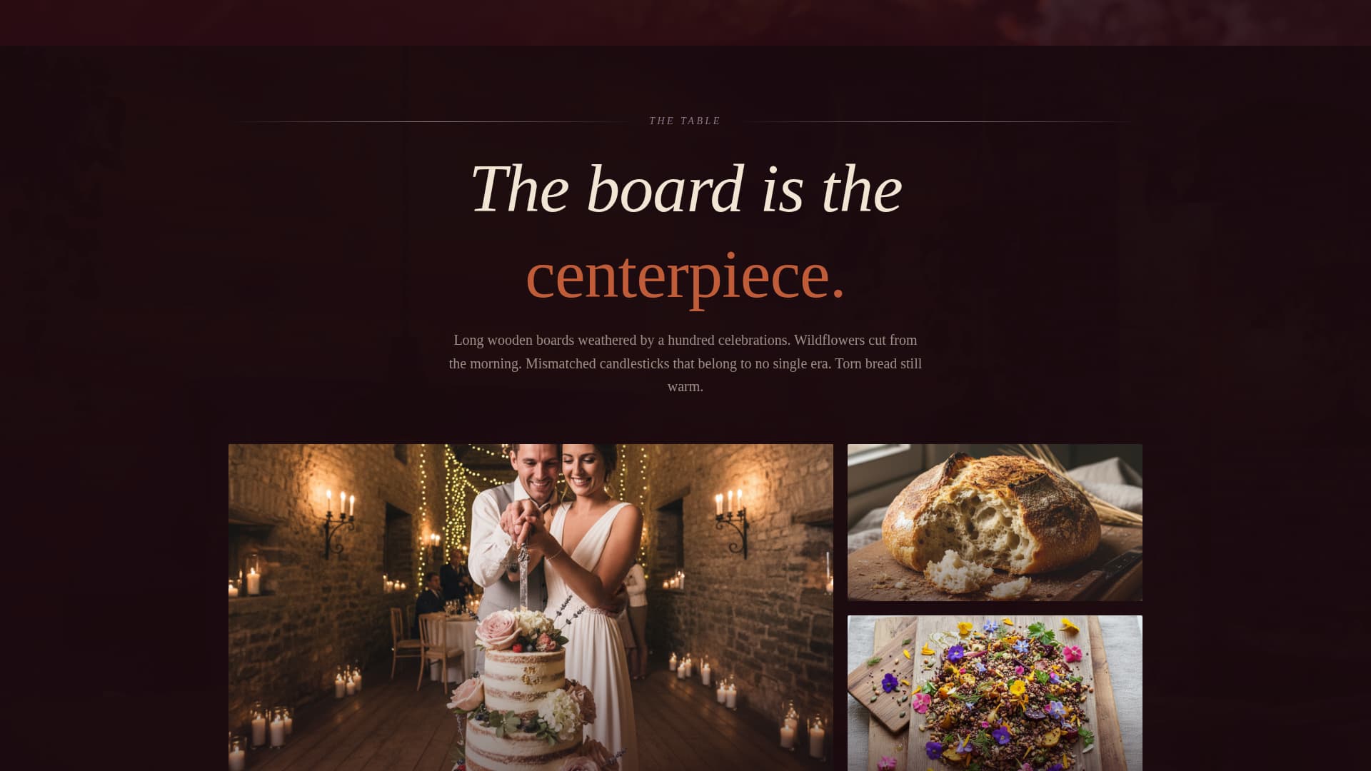 Feast - Immersive Caterer Landing Page Template