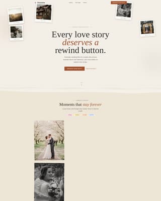 Rustic Wedding Professional Website Template