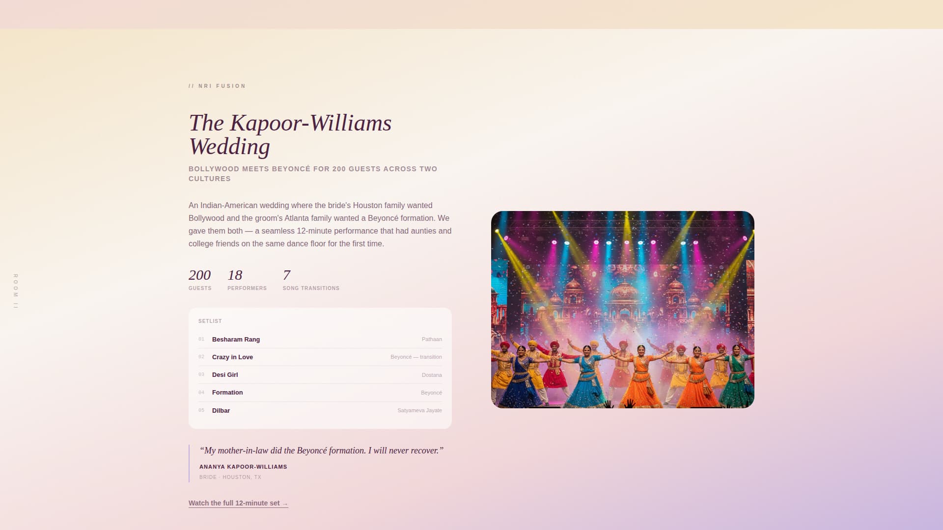 Sangeet - Stunning Choreography Landing Page Template