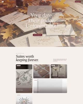 Vow - Elegant Stationery Landing Page Template