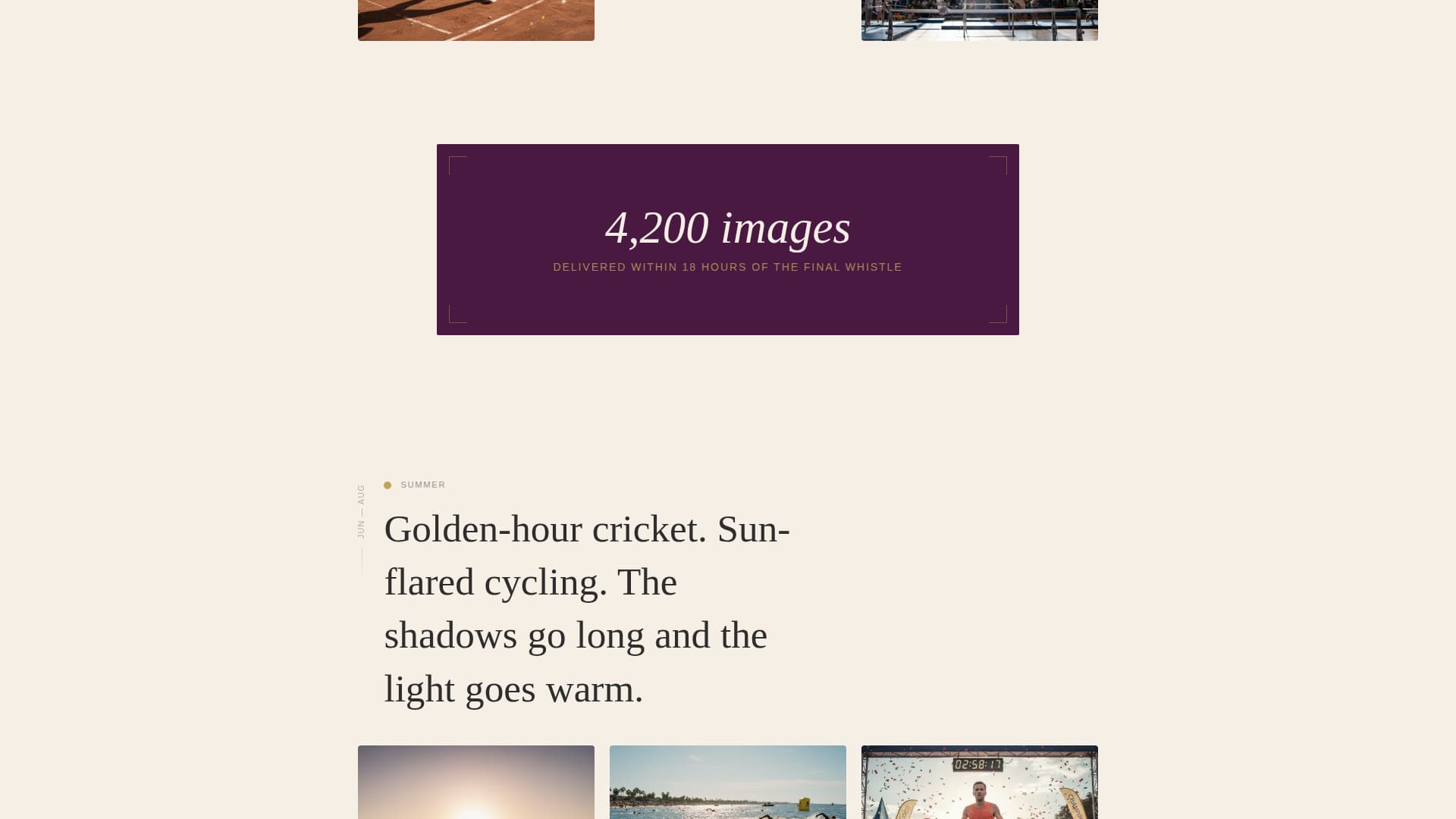 Shutter - Captivating Sportsevent Landing Page Template